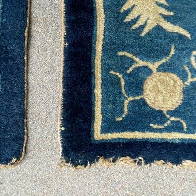 Pair of Vintage Small Chinese Rugs - good condition!