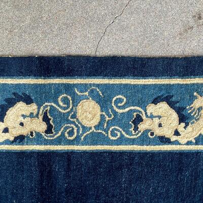 Pair of Vintage Small Chinese Rugs - good condition!