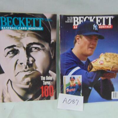 Item A087 Beckett  Baseball Card monthly