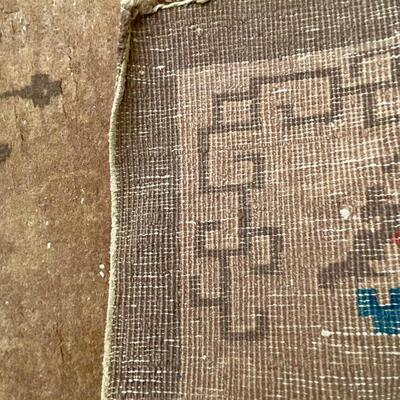 Small Vintage Chinese Area Rug