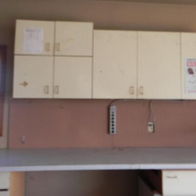 LOT 110 CABINETS AND BENCH