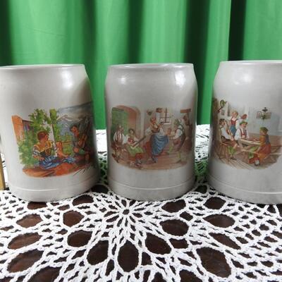 German Stoneware Steins