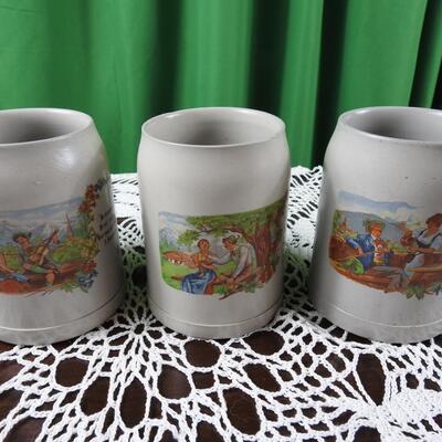 German Stoneware Steins