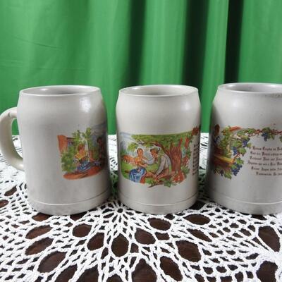 German Stoneware Steins