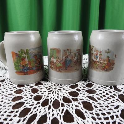German Stoneware Steins