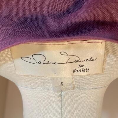 Lot 152 Sandra Daniels Dress Vintage Draped Maxi Lavendar, Small