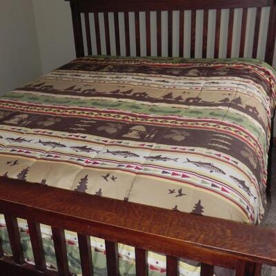 LOT 24  QUEEN SIZE WOODEN BED