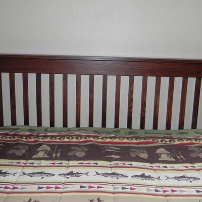 LOT 24  QUEEN SIZE WOODEN BED