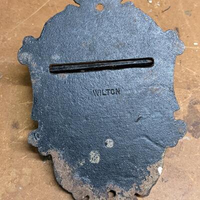 Vintage Match Safe, Dutch Style, Wilton Cast Iron