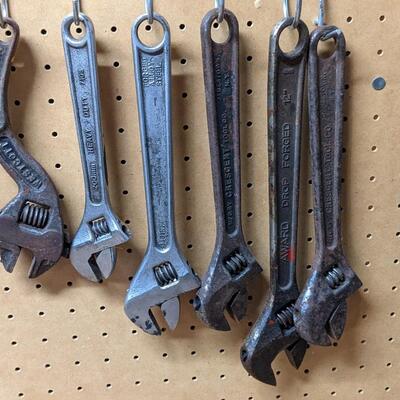 Variety of Adjustable Wrenches