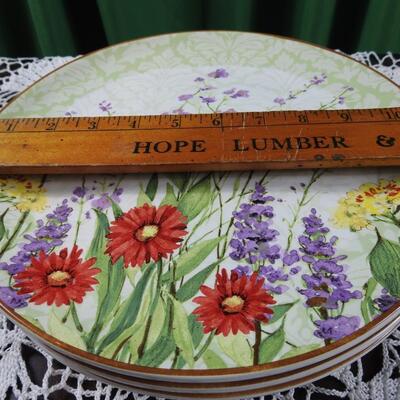 Set of Floral Pier 1 Imports Plates