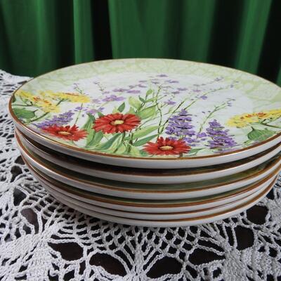 Set of Floral Pier 1 Imports Plates