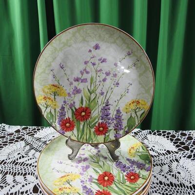 Set of Floral Pier 1 Imports Plates