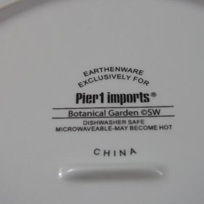 Set of Floral Pier 1 Imports Plates