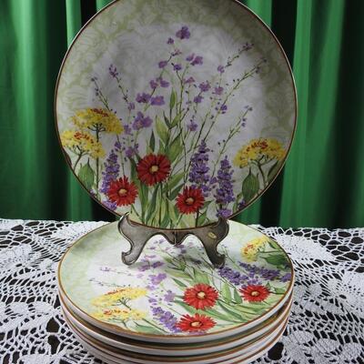 Set of Floral Pier 1 Imports Plates