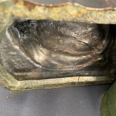 Art Deco Cast Metal Swooning Ladies Table Lamp