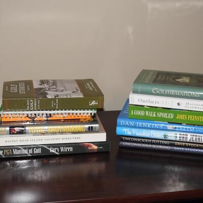 Grouping of golfing books