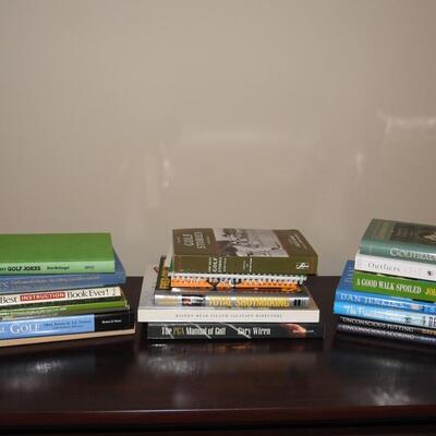 Grouping of golfing books
