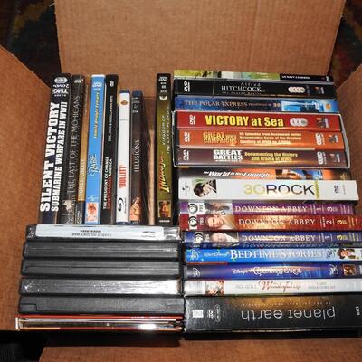 Great box of DVDs  Babe Downton Abbey others