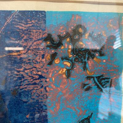 "Role Blue" Framed Painting H. Tajima '63 (Hiroyuki Tajima)