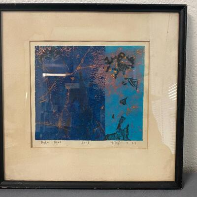 "Role Blue" Framed Painting H. Tajima '63 (Hiroyuki Tajima)