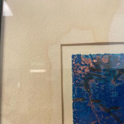 "Role Blue" Framed Painting H. Tajima '63 (Hiroyuki Tajima)