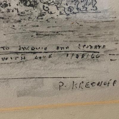 Phyllis Kresnoff Black Framed Artwork