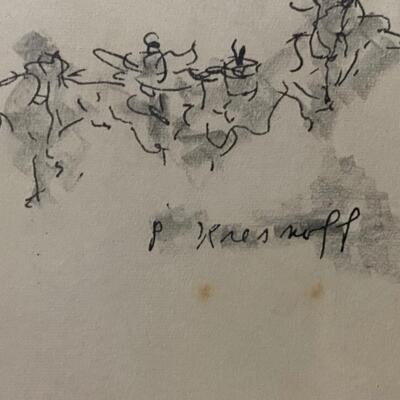 Phyllis Kresnoff Black Framed Artwork