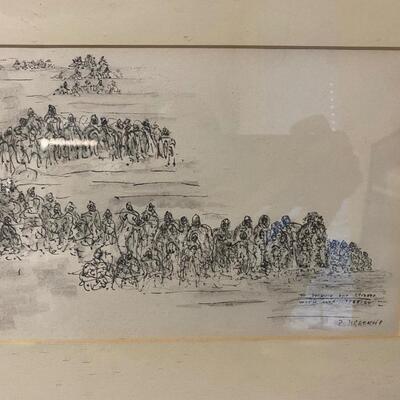 Phyllis Kresnoff Black Framed Artwork