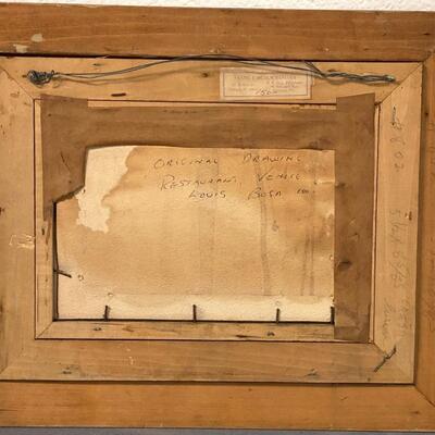 Louis Bosa Drawing Restaurant in Venice