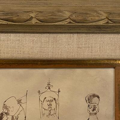 Louis Bosa Drawing Restaurant in Venice