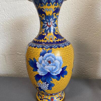3 Ceramic Vases with Asian Motifs