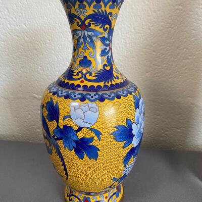 3 Ceramic Vases with Asian Motifs