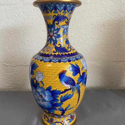 3 Ceramic Vases with Asian Motifs