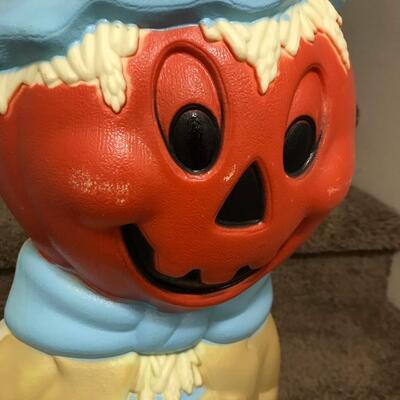 Halloween Pumpkin Scarecrow Blow Mold