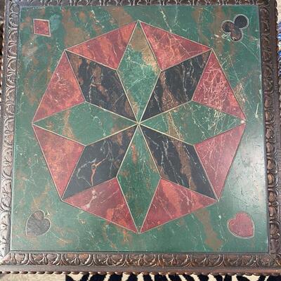 Antique Wood Humidor/Smoking Table