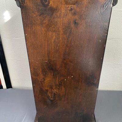 Antique Wood Humidor/Smoking Table