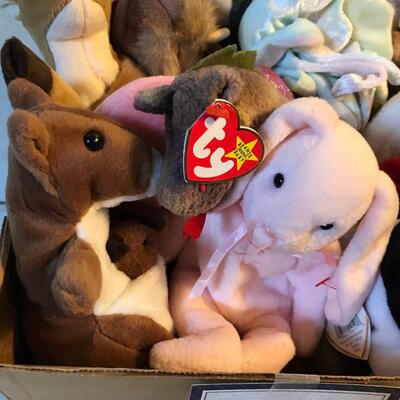 Flat of Early Beanie Baby Ink