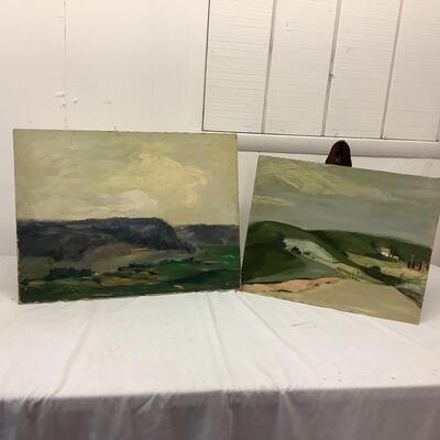 A - 364 Two Original Oil Paintings on Board by Glen Ranney