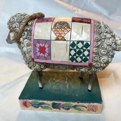 Jim Shore Sheep with Quilt