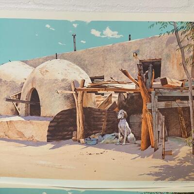 William Nelson "Pueblo Dog" Lithograph Signed & Numbered