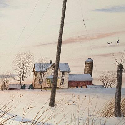 William Nelson "Farm Mailbox" Lithograph