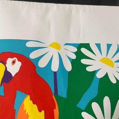 Ann T. Cooper Lithograph "Parrots" Signed & Numbered (64/275)