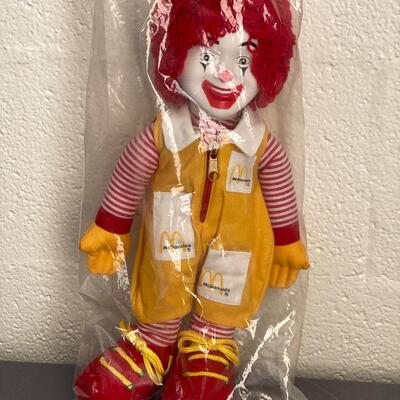 Ronald McDonald Stuffed Clown Doll