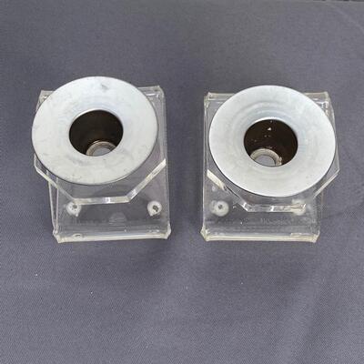 Pair of Acrylic Candlesticks, 4", in new condition with box - $25 (BROH40)