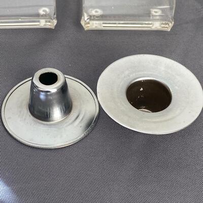 Pair of Acrylic Candlesticks, 4", in new condition with box - $25 (BROH40)