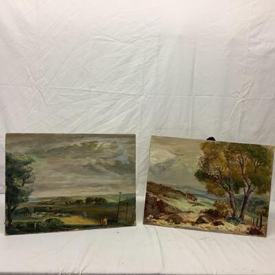A - 374 Two Original Oil Paintings on Board by Glen Ranney