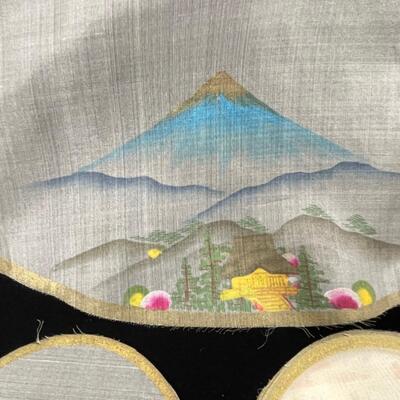 Ultra Charming Vintage Japanese Tea Cloth and Coasters