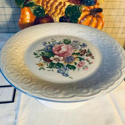 Chicken Platter Floral Cake tray