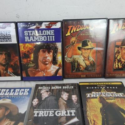 14 Movie DVD's: Stallone First Blood -to- Far Case Season 3